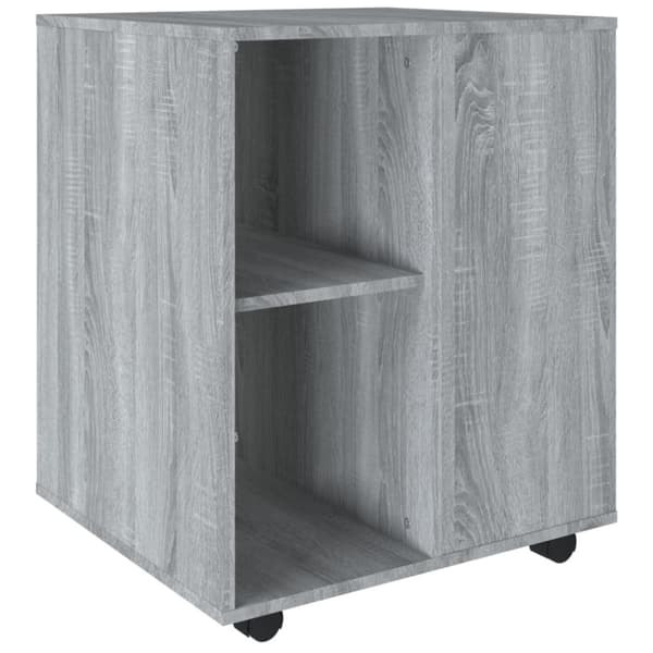 The Living Store Skåp med hjul grå sonoma 60x53x72 cm konstruerat trä -  Förvaringsskåp & garderober