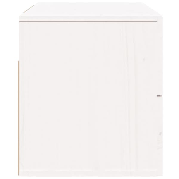 The Living Store Väggmonterade sängbord vit 50x36x40 cm - Förvaringsskåp & garderober