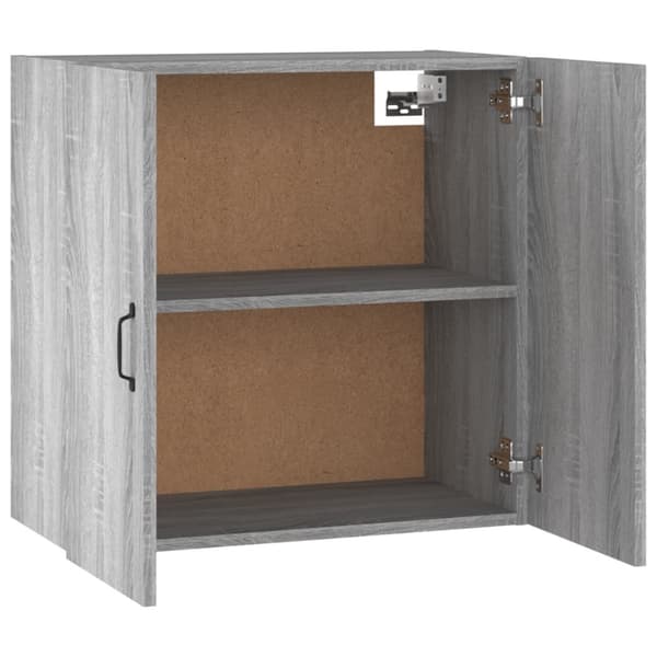 The Living Store vægskab 60x31x60 cm konstrueret træ grå sonoma-eg - Opbevaringsskabe