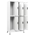 Miniatyrbillede 6 af 10: The Living Store skab 90x45x180 cm stål hvid -  Opbevaringsskabe