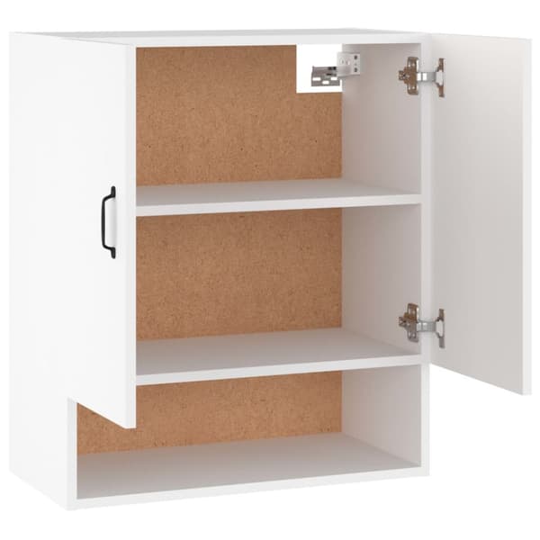 The Living Store vægskab 60x31x70 cm konstrueret træ hvid - Opbevaringsskabe