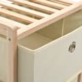 Miniatyrbillede 6 af 7: The Living Store opbevaringsstativ med 5 stofkurve cedertræ beige -  Opbevaringsskabe