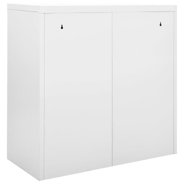 The Living Store Dokumentskåp med skjutdörr grå 90x40x90 cm stål -  Förvaringsskåp & garderober