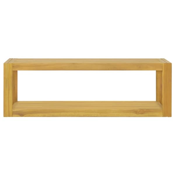 The Living Store væghængt badeværelsesskab 110x45x35 cm massivt teaktræ -  Opbevaringsskabe