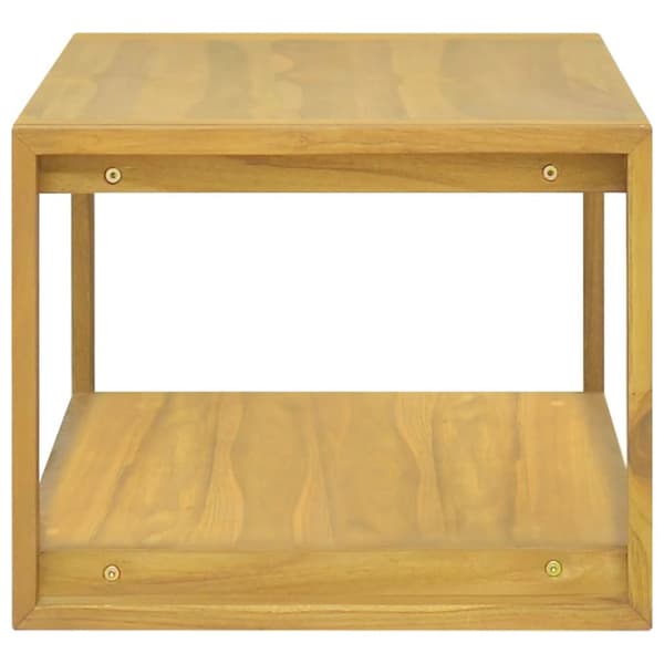 The Living Store væghængt badeværelsesskab 110x45x35 cm massivt teaktræ -  Opbevaringsskabe