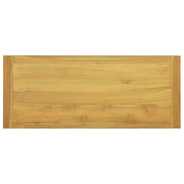 The Living Store væghængt badeværelsesskab 110x45x35 cm massivt teaktræ -  Opbevaringsskabe