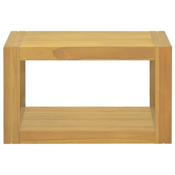 The Living Store væghængt badeværelsesskab 60x45x35 cm massivt teaktræ -  Opbevaringsskabe