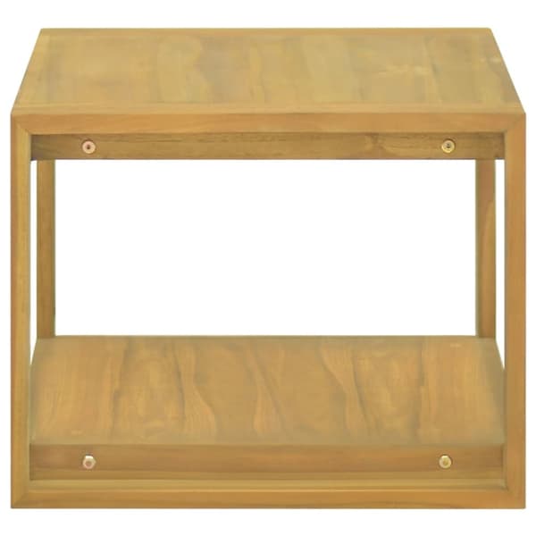 The Living Store væghængt badeværelsesskab 60x45x35 cm massivt teaktræ -  Opbevaringsskabe