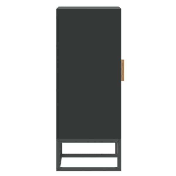 The Living Store skænk 60x30x75 cm konstrueret træ sort -  Opbevaringsskabe