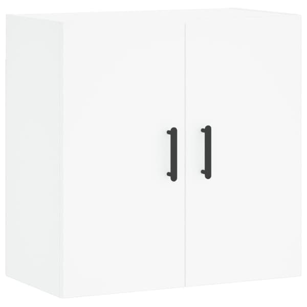 The Living Store vægskab 60x31x60 cm konstrueret træ hvid -  Opbevaringsskabe