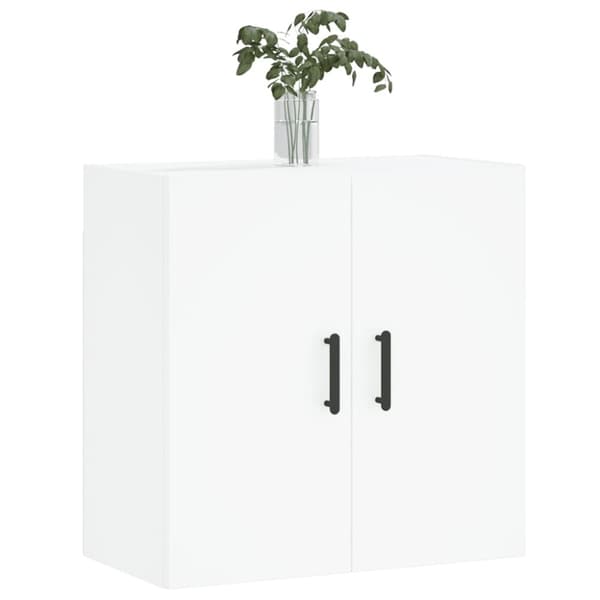 The Living Store vægskab 60x31x60 cm konstrueret træ hvid - Opbevaringsskabe