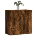 Miniatyrbillede 4 af 11: The Living Store vægskab 60x31x60 cm konstrueret træ røget egetræsfarve -  Opbevaringsskabe