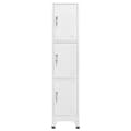 Miniatyrbillede 3 af 10: The Living Store lockerskab med tre rum 38x45x180 cm -  Opbevaringsskabe