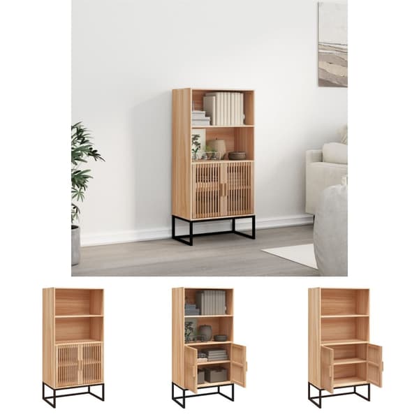 The Living Store højskab 60x35x125 cm konstrueret træ - Opbevaringsskabe