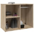 Miniatyrbillede 6 af 9: The Living Store skab 80x40x65 cm konstrueret træ sonoma-eg -  Opbevaringsskabe
