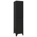 Miniatyrbillede 6 af 10: The Living Store skab 38x45x180 cm stål sort -  Opbevaringsskabe