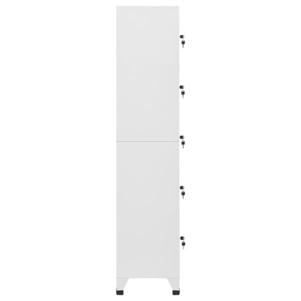 The Living Store skab 38x40x180 cm stål lysegrå -  Opbevaringsskabe