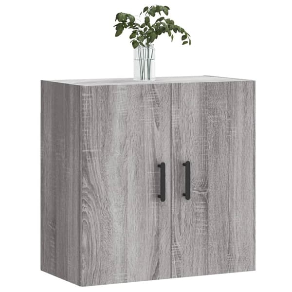 The Living Store vægskab 60x31x60 cm konstrueret træ grå sonoma-eg - Opbevaringsskabe