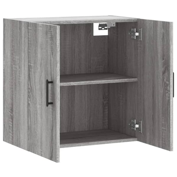 The Living Store vægskab 60x31x60 cm konstrueret træ grå sonoma-eg - Opbevaringsskabe