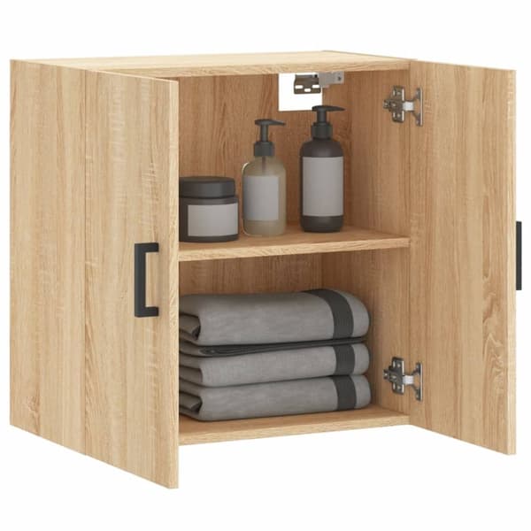 The Living Store Väggskåp sonoma-ek 60x31x60 cm konstruerat trä -  Förvaringsskåp & garderober