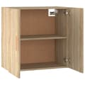 Miniatyrbillede 9 af 10: The Living Store vægskab 60x30x60 cm konstrueret træ sonoma-eg -  Opbevaringsskabe