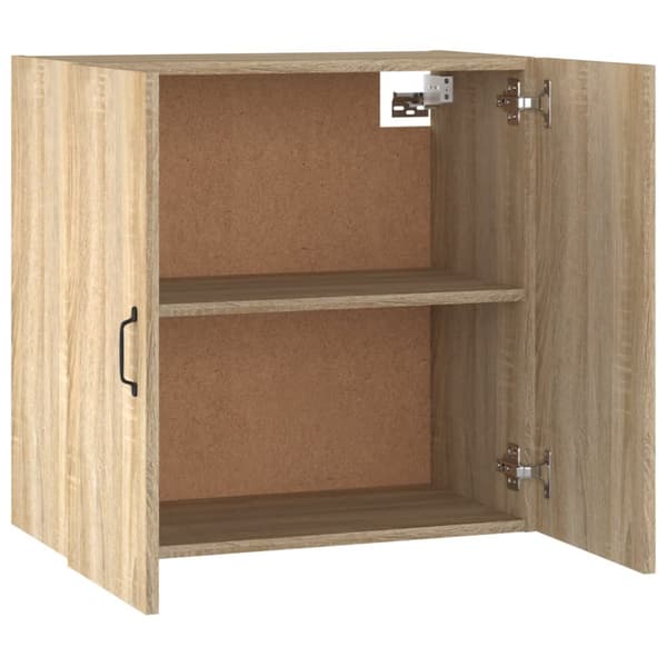 The Living Store Väggskåp sonoma-ek 60x31x60 cm konstruerat trä - Förvaringsskåp & garderober