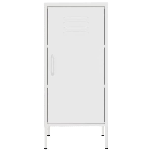 The Living Store opbevaringsskab 42,5x35x101,5 cm stål hvid -  Opbevaringsskabe