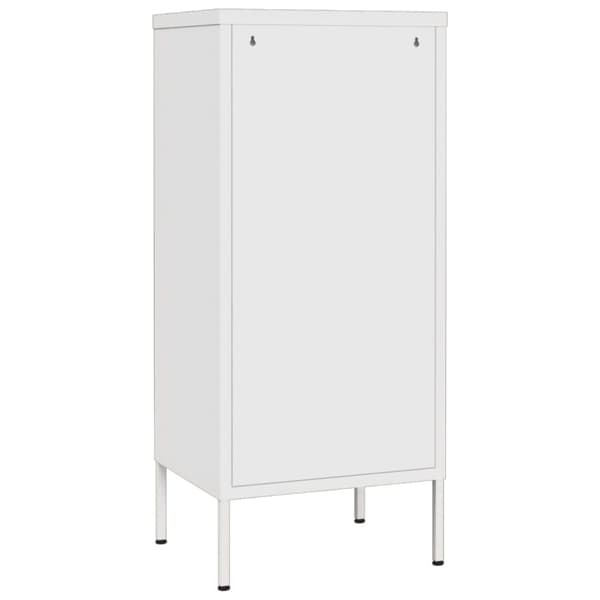 The Living Store opbevaringsskab 42,5x35x101,5 cm stål hvid -  Opbevaringsskabe