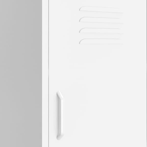 The Living Store opbevaringsskab 42,5x35x101,5 cm stål hvid -  Opbevaringsskabe