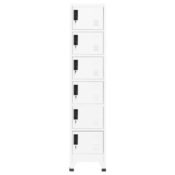The Living Store skab 38x40x180 cm stål hvid - Opbevaringsskabe