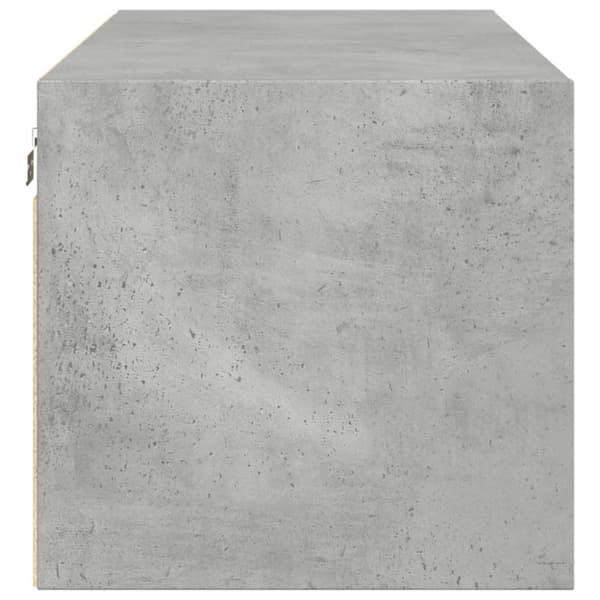 The Living Store skab med glaslåger 102x37x35 cm betongrå -  Opbevaringsskabe