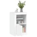 Miniatyrbild 5 av 11: The Living Store Sängbord med LED-lampor 2 st vit konstruerat trä -  Förvaringsskåp & garderober