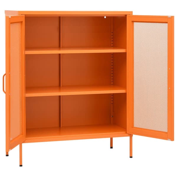 Opbevaringsskabe - Living opbevaringsskab 80x35x101,5 cm stål orange
