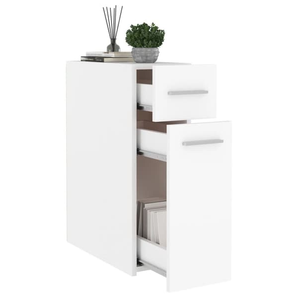 Opbevaringsskabe - Living apotekerskab 20x45,5x60 cm konstrueret træ hvid