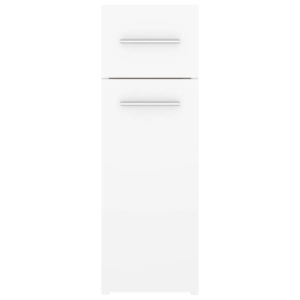 Opbevaringsskabe - Living apotekerskab 20x45,5x60 cm konstrueret træ hvid