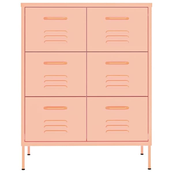 Säilytys- & lukkokaapit - Living Lipasto pinkki 80x35x101,5 cm teräs