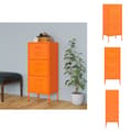 Pikkukuva 1 / 11: Säilytys- & lukkokaapit - Living Varastokaappi oranssi 42,5x35x101,5 cm teräs