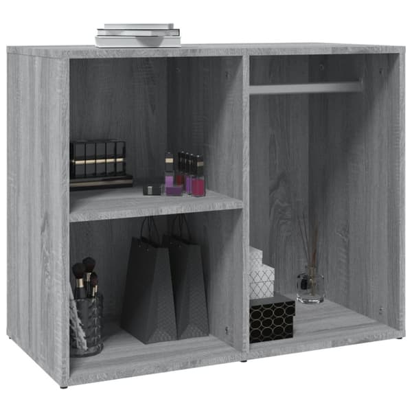 Opbevaringsskabe - Living skab 80x40x65 cm konstrueret træ grå sonoma-eg