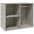 Miniatyrbillede 3 af 9: Opbevaringsskabe - Living skab 80x40x65 cm konstrueret træ betongrå