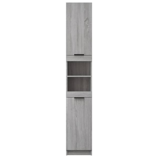 Opbevaringsskabe - Living badeværelsesskab 32x34x188,5 cm konstrueret træ grå sonoma-eg