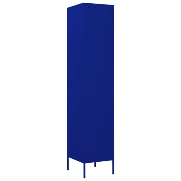 Förvaringsskåp & garderober - Living Förvaringsskåp marinblå 35x46x180 cm stål