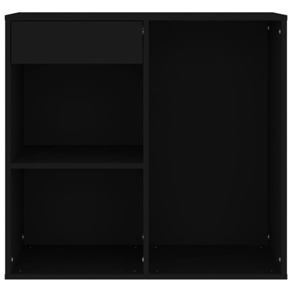 Opbevaringsskabe - Living kosmetikskab 80x40x75 cm konstrueret træ sort
