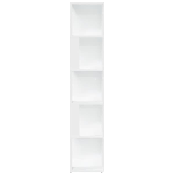 Opbevaringsskabe - Living hjørnereol 33x33x164,5 cm spånplade hvid