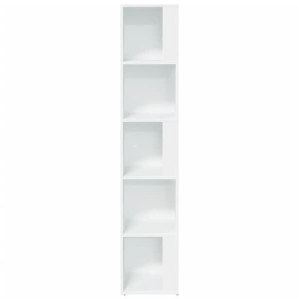 Opbevaringsskabe - Living hjørnereol 33x33x164,5 cm spånplade hvid