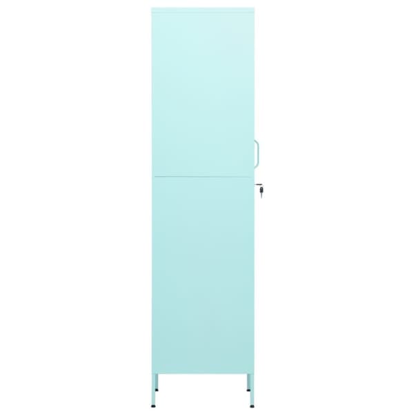 Förvaringsskåp & garderober - Living Förvaringsskåp mintgrön 35x46x180 cm stål