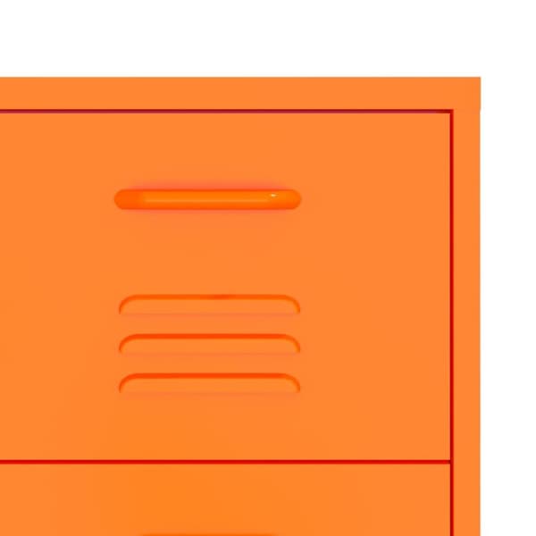 Förvaringsskåp & garderober - Living Byrå orange 80x35x101,5 cm stål