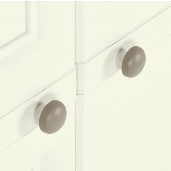 Opbevaringsskabe - Living plastikskab 79x43x125 cm trædesign vaniljehvid