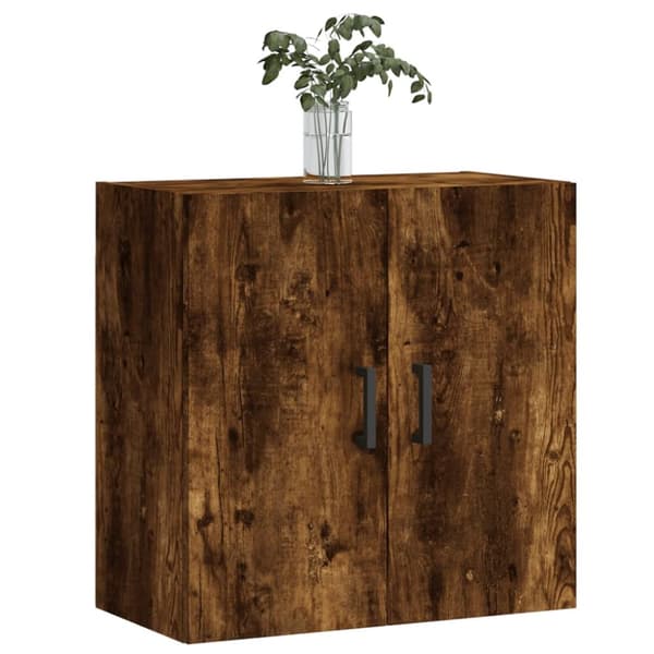 Opbevaringsskabe - Living vægskab 60x31x60 cm konstrueret træ røget egetræsfarve