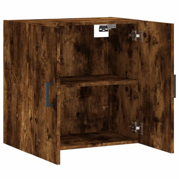 Opbevaringsskabe - Living vægskab 60x31x60 cm konstrueret træ røget egetræsfarve