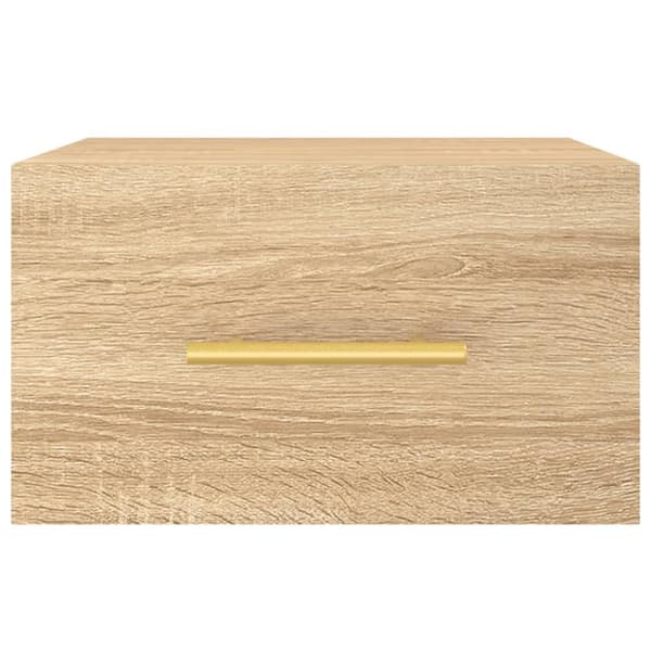 Opbevaringsskabe - Living væghængt sengebord 35x35x20 cm sonoma-eg